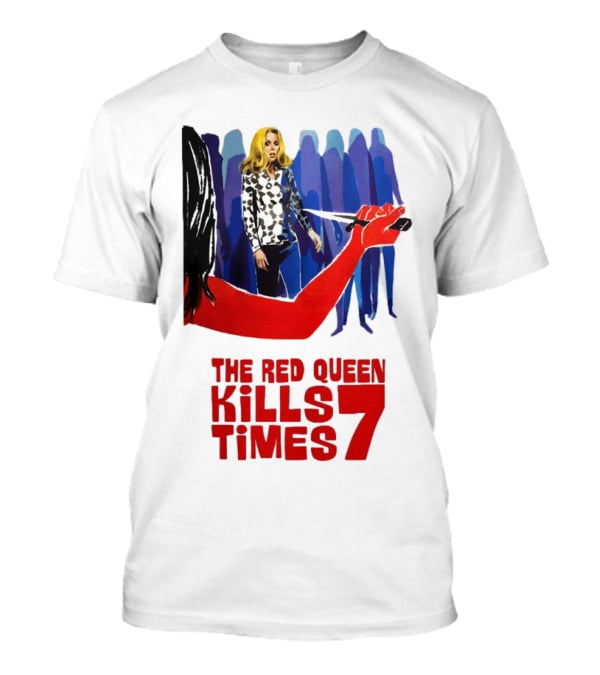 The Red Queen Kills Seven Times Red Arm Woman And Figures T-Shirt