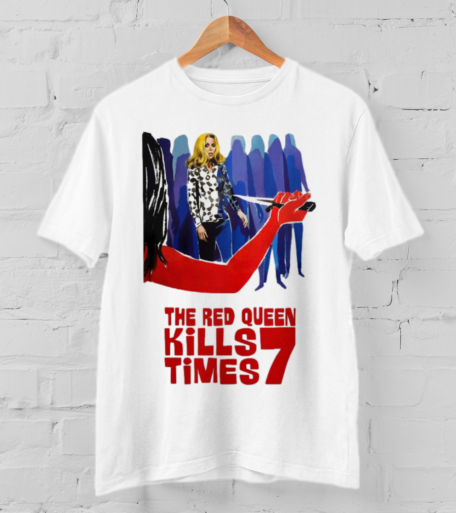 The Red Queen Kills Seven Times Red Arm Woman And Figures T-Shirt