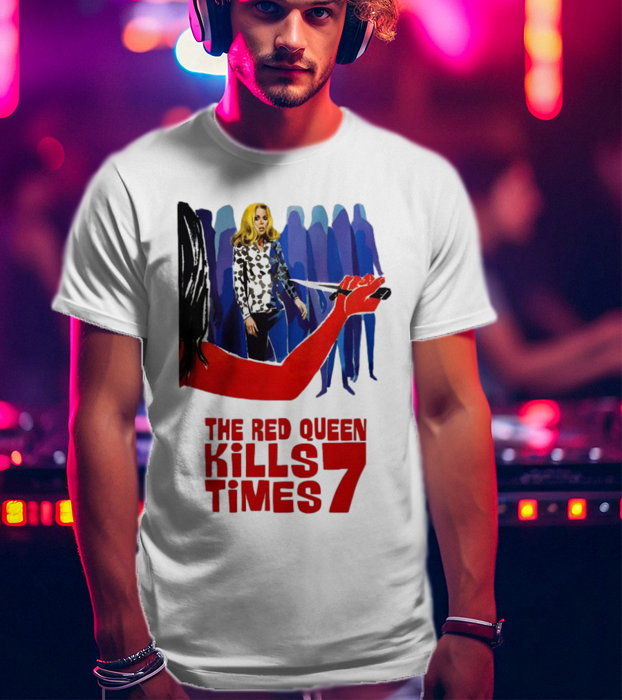 The Red Queen Kills Seven Times Red Arm Woman And Figures T-Shirt
