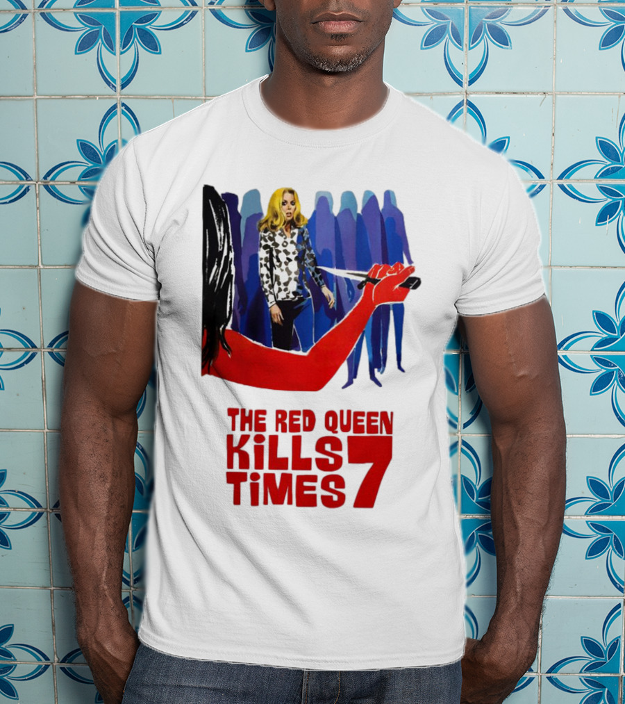 The Red Queen Kills Seven Times Red Arm Woman And Figures T-Shirt