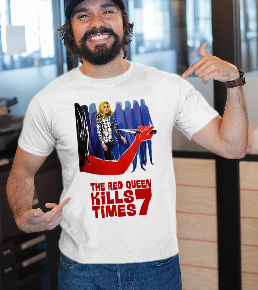 The Red Queen Kills Seven Times Red Arm Woman And Figures T-Shirt