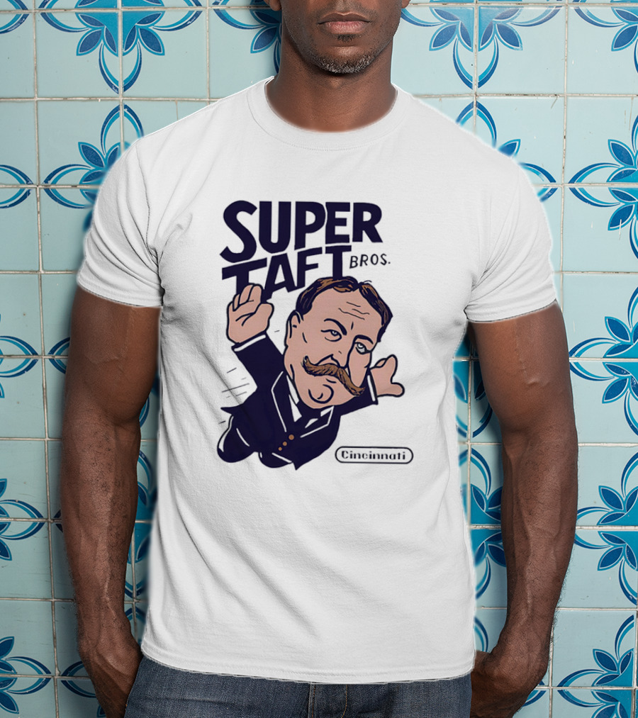 Super Taft Bros Cincinnati Caricature Parody William Howard Taft T-Shirt