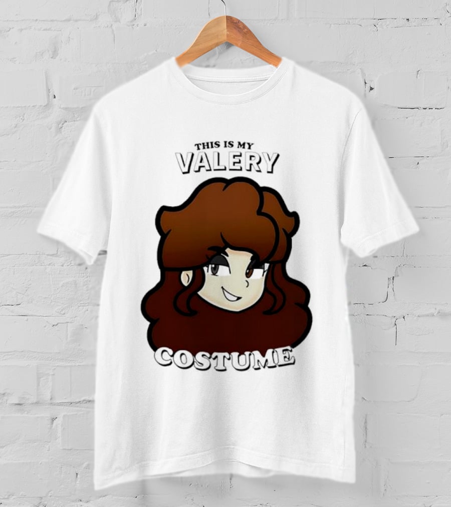 This Is My Valery Costume Cartoon Character Face T-Shirt