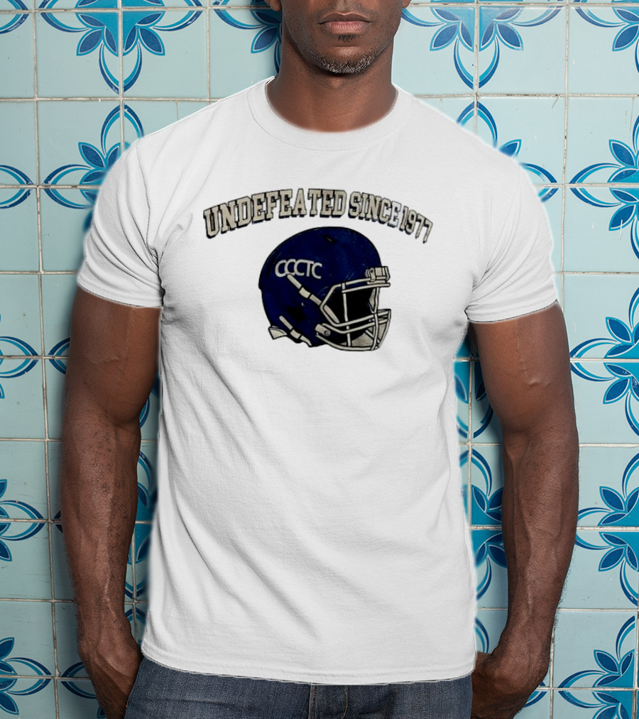 Undefeated Since 1977 CCCTC Football Helmet T-Shirt