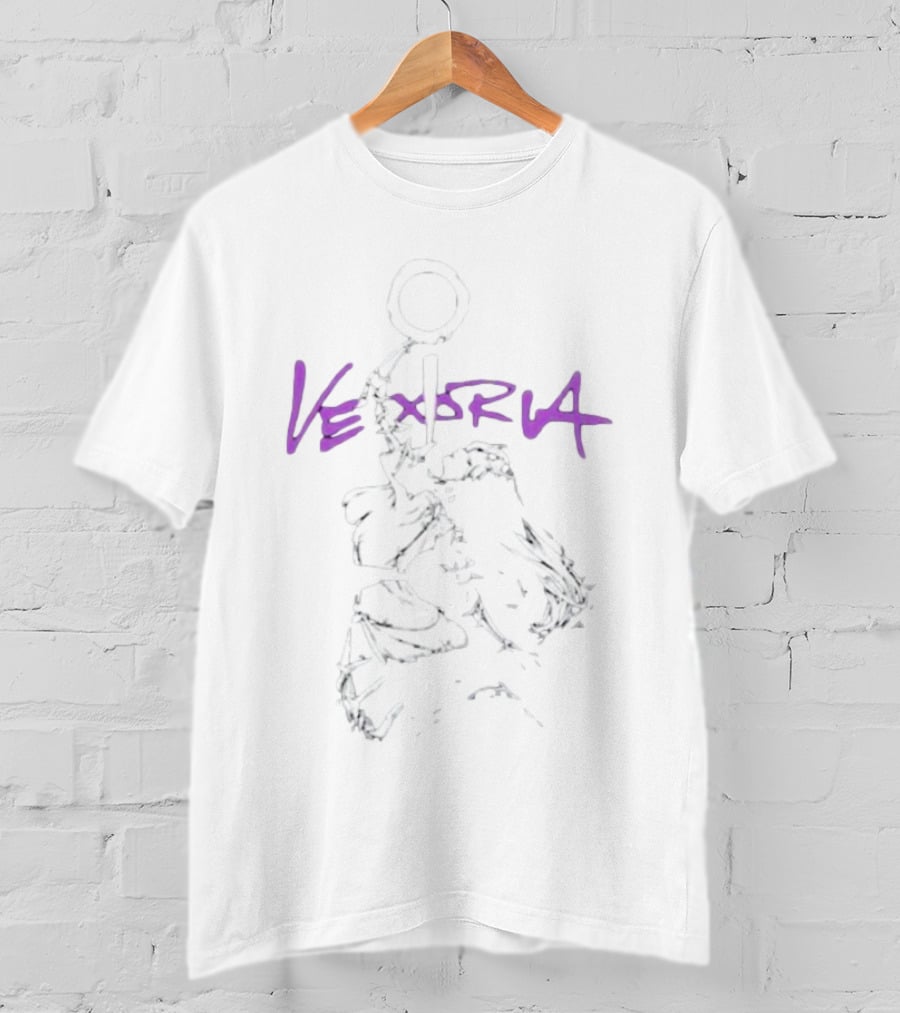 Vexoria Purple Solar Eclipse White Figure T-Shirt