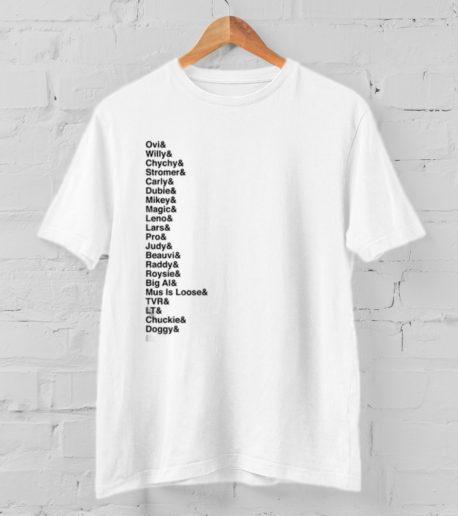 Washington Hockey Legends Team Players List The Babes T-Shirt