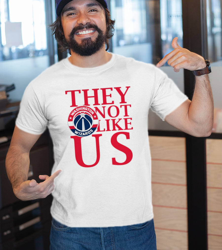 Washington Wizards They Not Like Us Dominance Statement With Iconic Logo T-Shirt