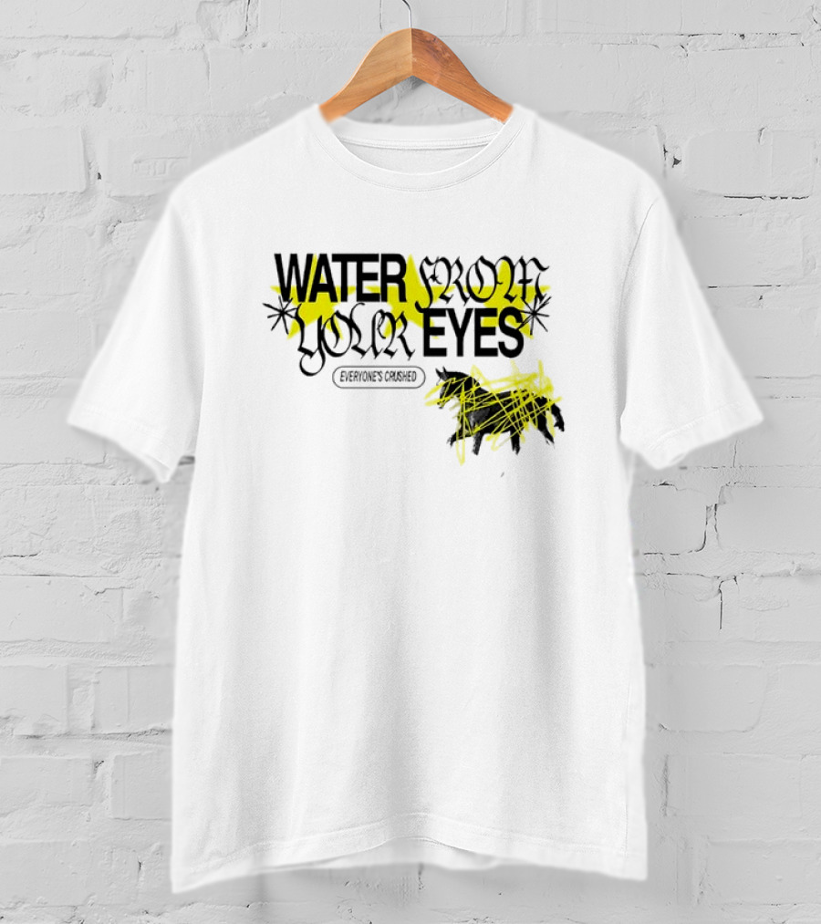 Water From Your Eyes Everyone’s Crushed Distorted Yellow Stars And Scribbles T-Shirt