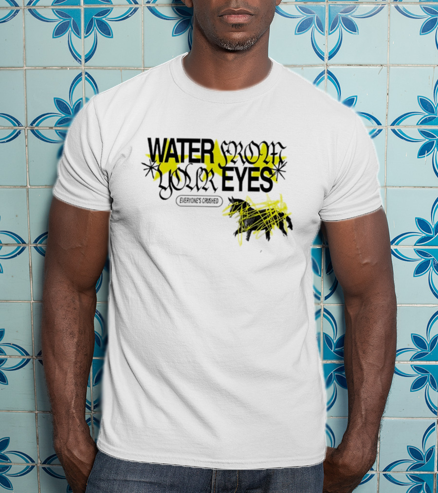 Water From Your Eyes Everyone’s Crushed Distorted Yellow Stars And Scribbles T-Shirt