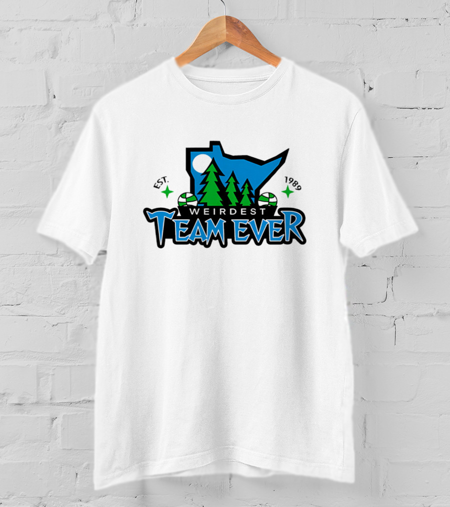 Weirdest Team Ever Forest Trees Established 1989 T-Shirt