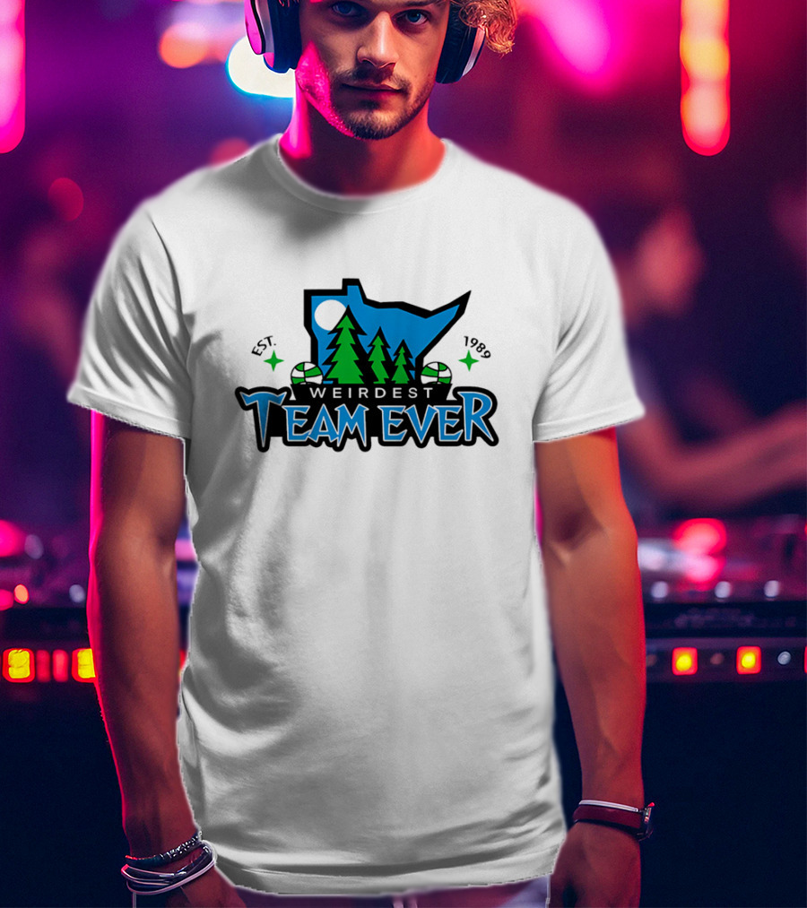 Weirdest Team Ever Forest Trees Established 1989 T-Shirt