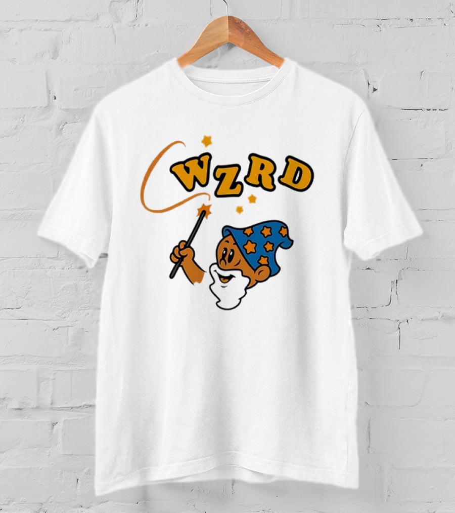Wzrd Wizard Hat Stars And Wand Graphic T-Shirt