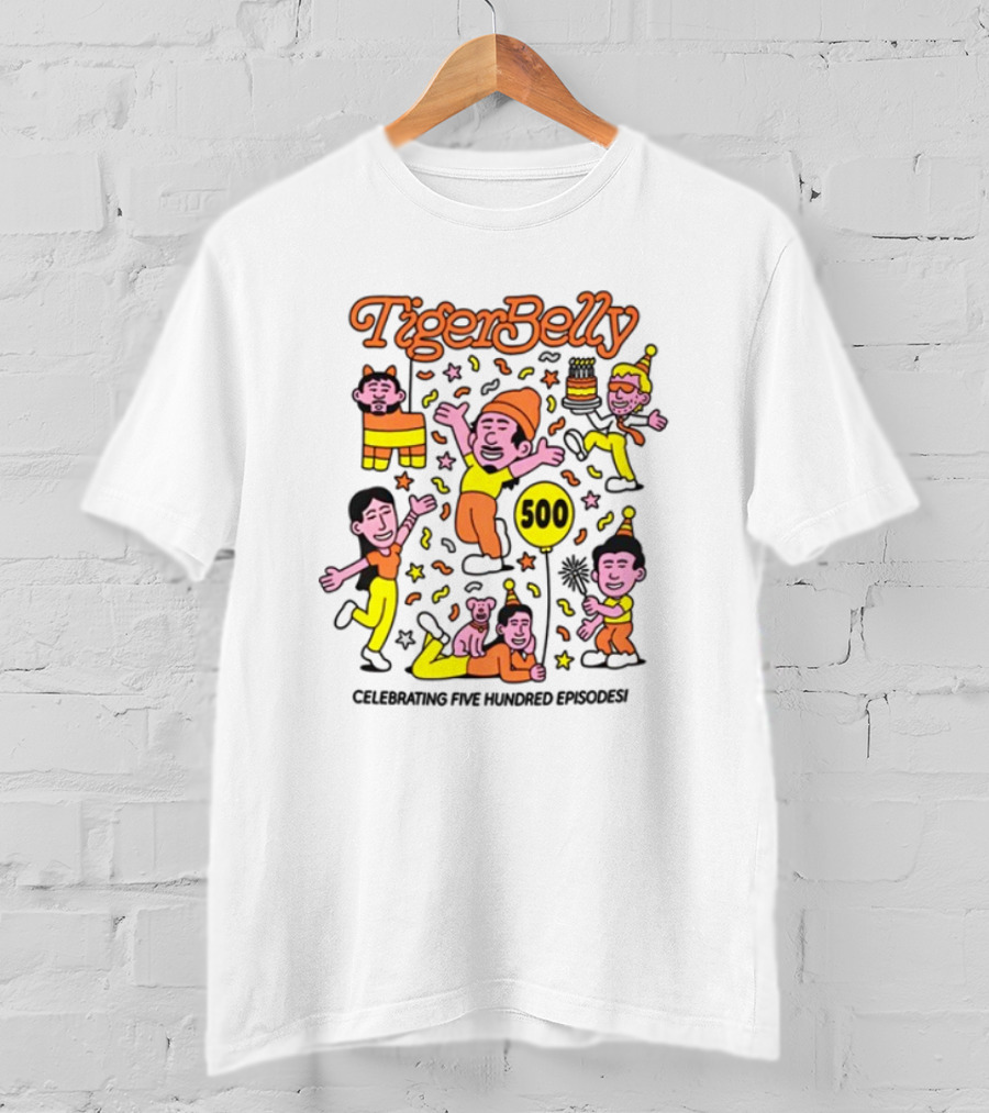 TigerBelly Celebrating 500 Episodes T-Shirt
