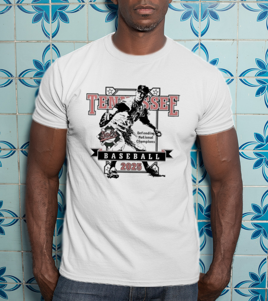Vols Tennessee Baseball 2025 Opening Day Vintage Style Graphic T-Shirt