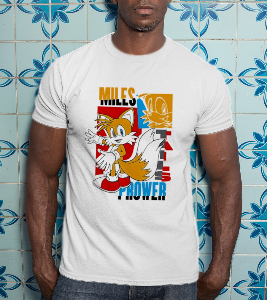 Tails Miles Prower Vintage Cartoon Style T-Shirt