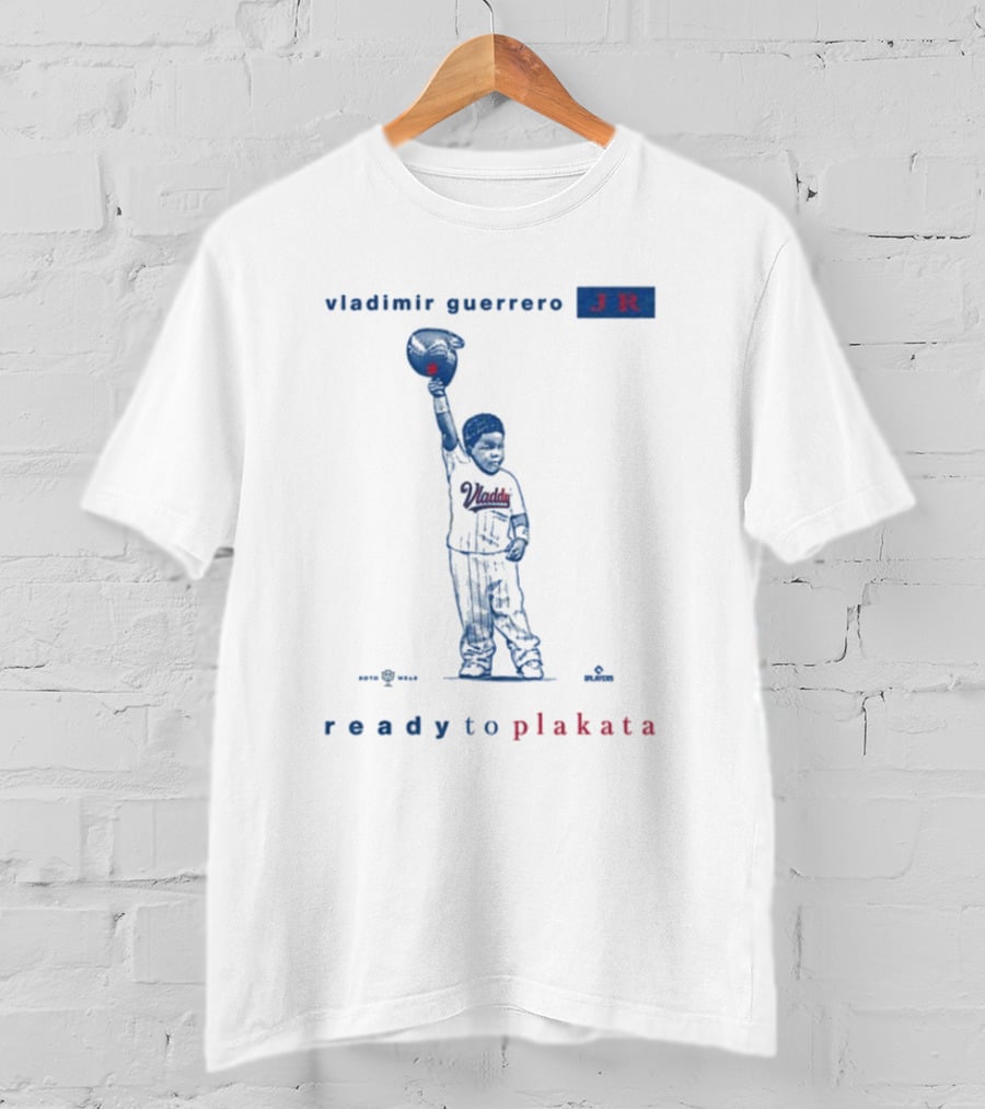 Vladimir Guerrero Jr Ready To Plakata Baseball Player Holding Ball T-Shirt