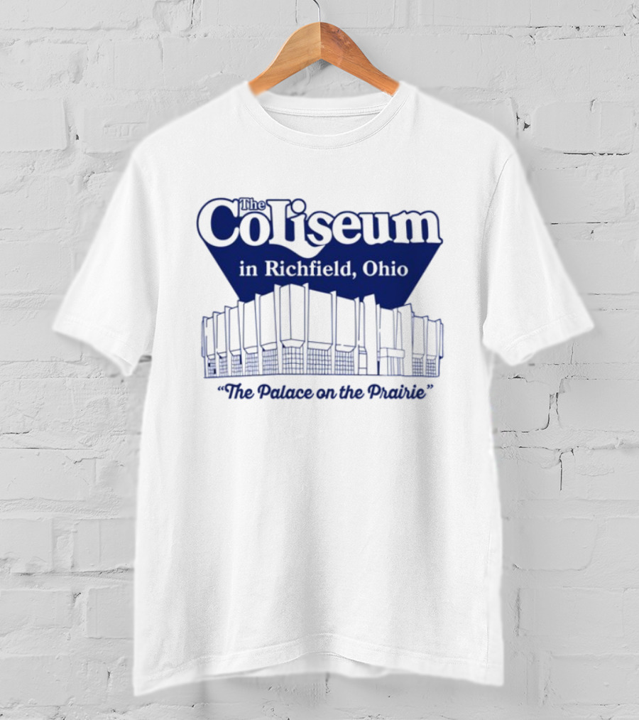 The Coliseum In Richfield Ohio Palace On The Prairie Outline T-Shirt