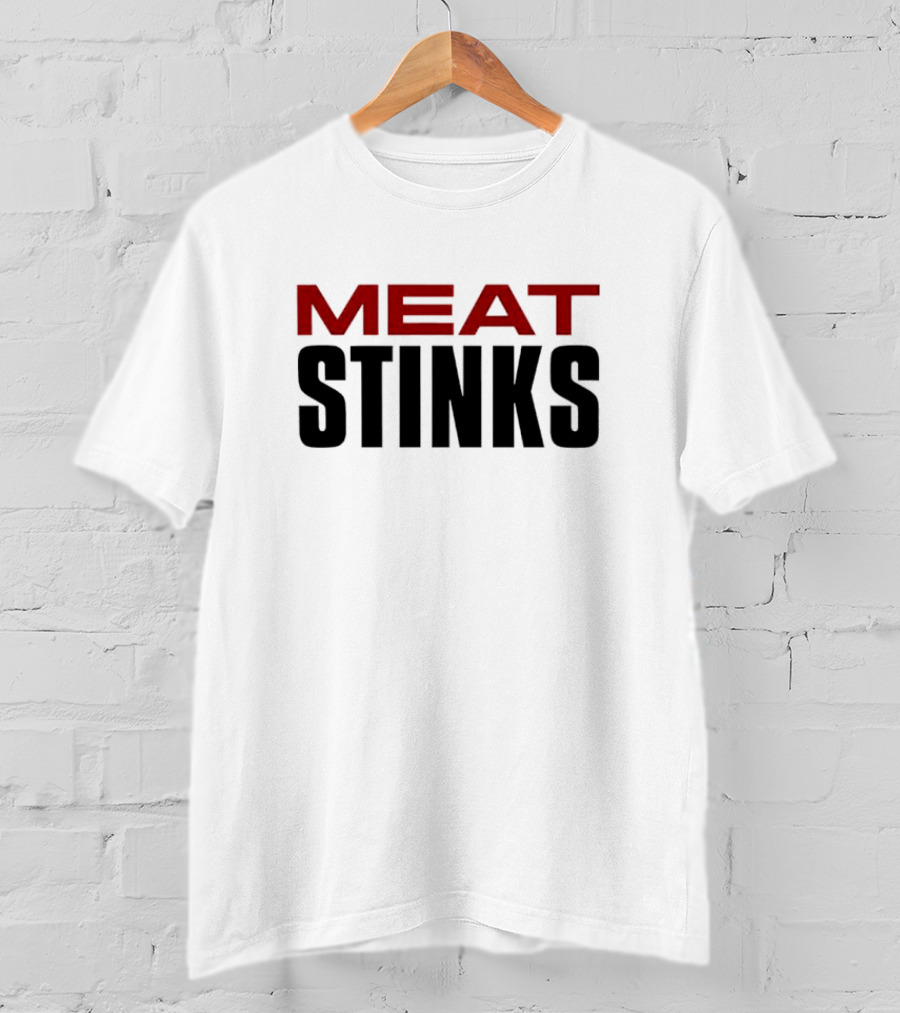 The Conners Darlene Conner Meat Stinks Bold Red Lettering T-Shirt