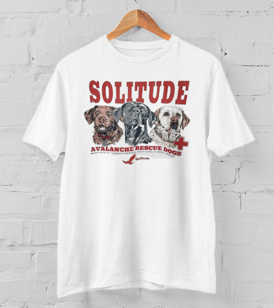 Solitude Avalanche Rescue Dogs Cross Team Joni Lumen Honey T-Shirt