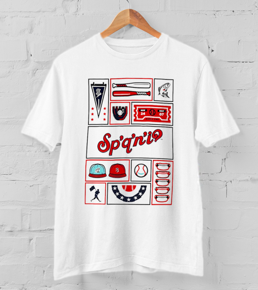 Spokane Indians Ballpark Fun Elements Sp'q'n'iʕ T-Shirt