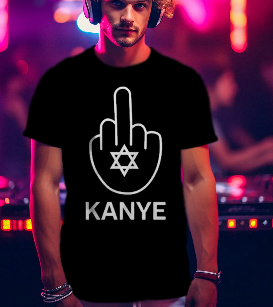 Kanye Middle Finger Star Of David 2025 T-Shirt