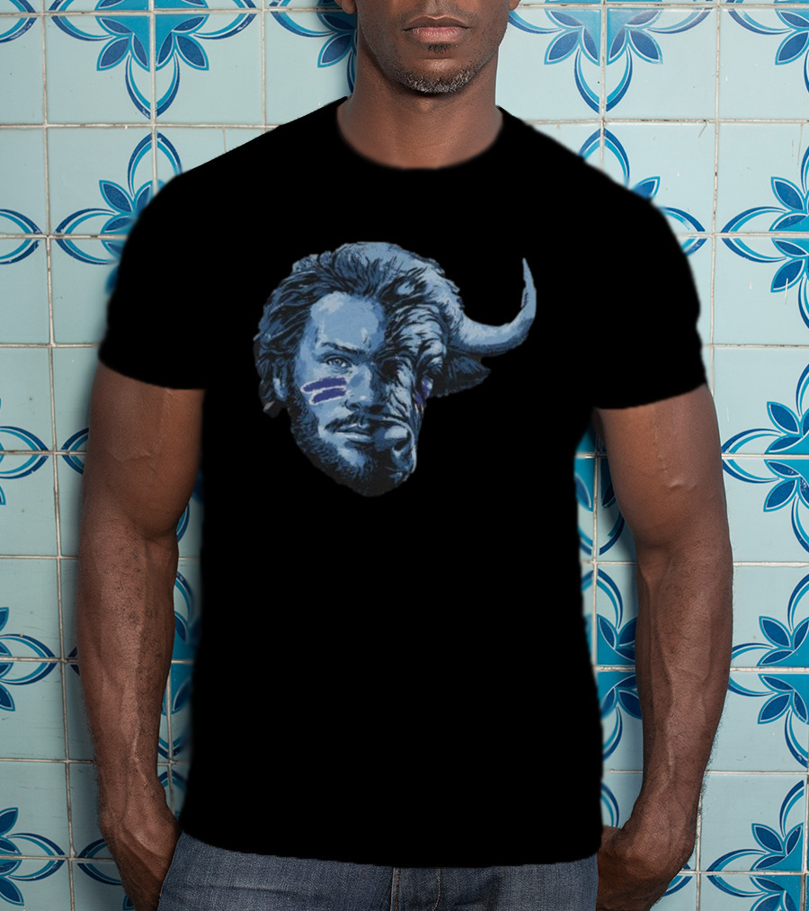 Josh Allen Buffalo Hybrid Face T-Shirt