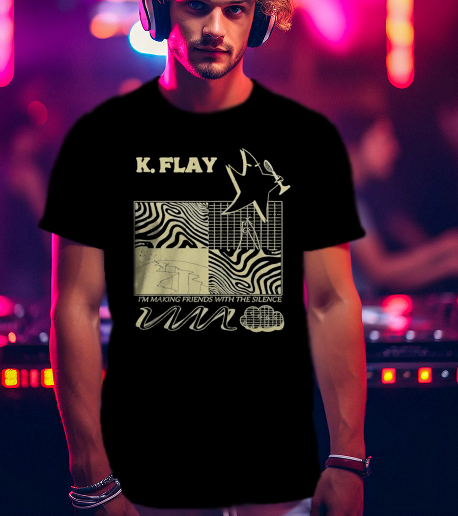 K.Flay I’m Making Friends With Silence Star Pattern 2025 Tour T-Shirt