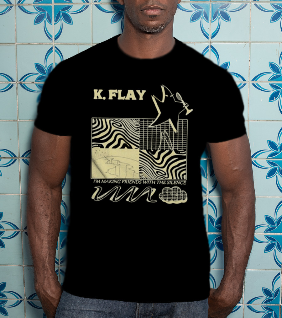 K.Flay I’m Making Friends With Silence Star Pattern 2025 Tour T-Shirt