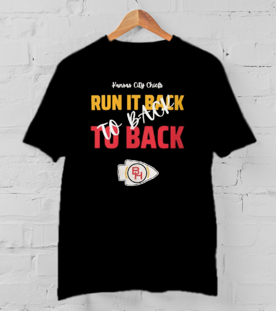 Kansas City Chiefs Run It Back To Back To Back T-Shirt