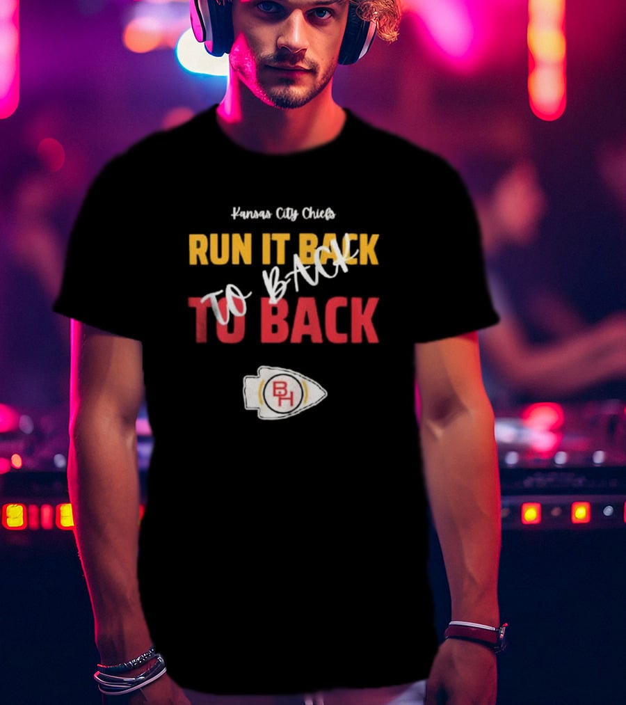 Kansas City Chiefs Run It Back To Back To Back T-Shirt