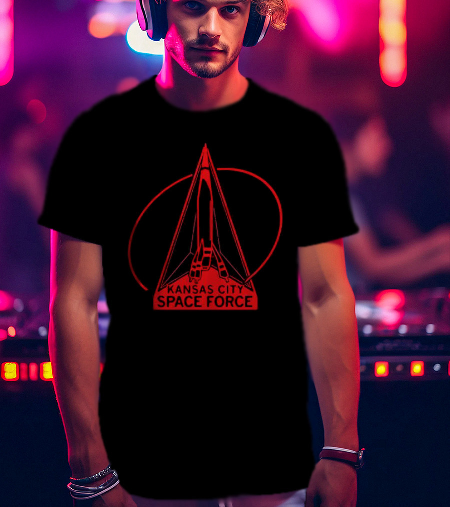 Kansas City Space Force Rocket Emblem T-Shirt