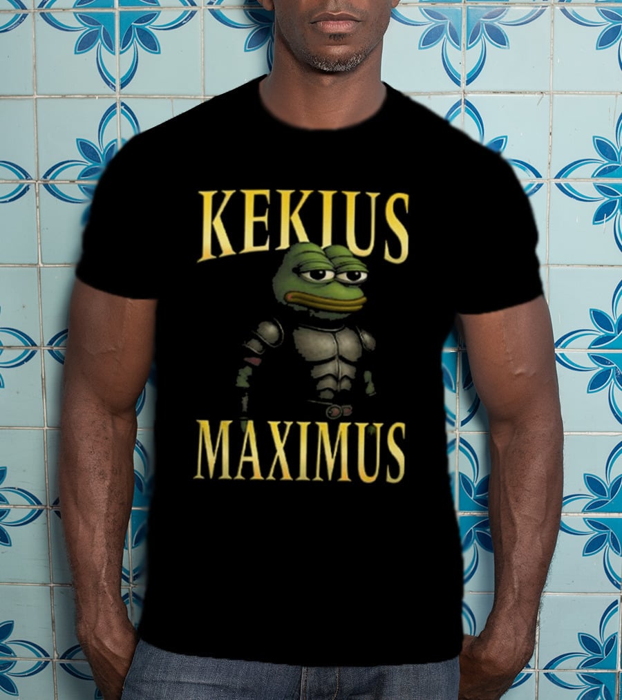 Kekius Maximus Gladiator Frog Armor T-Shirt