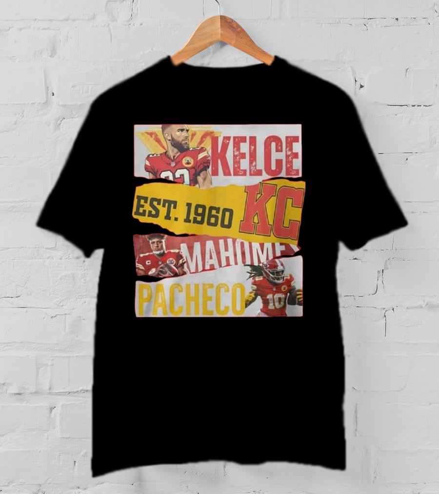 Kelce Mahomes Pacheco KC Est 1960 T-Shirt