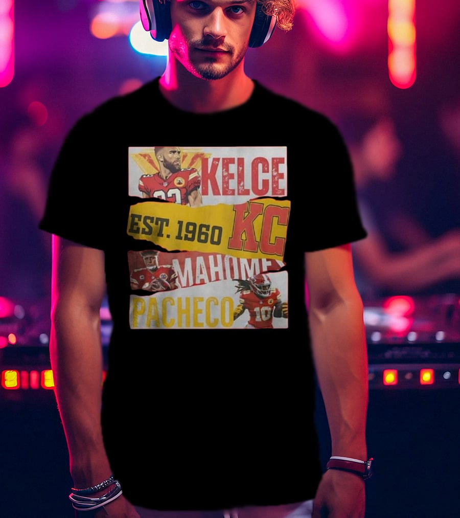 Kelce Mahomes Pacheco KC Est 1960 T-Shirt
