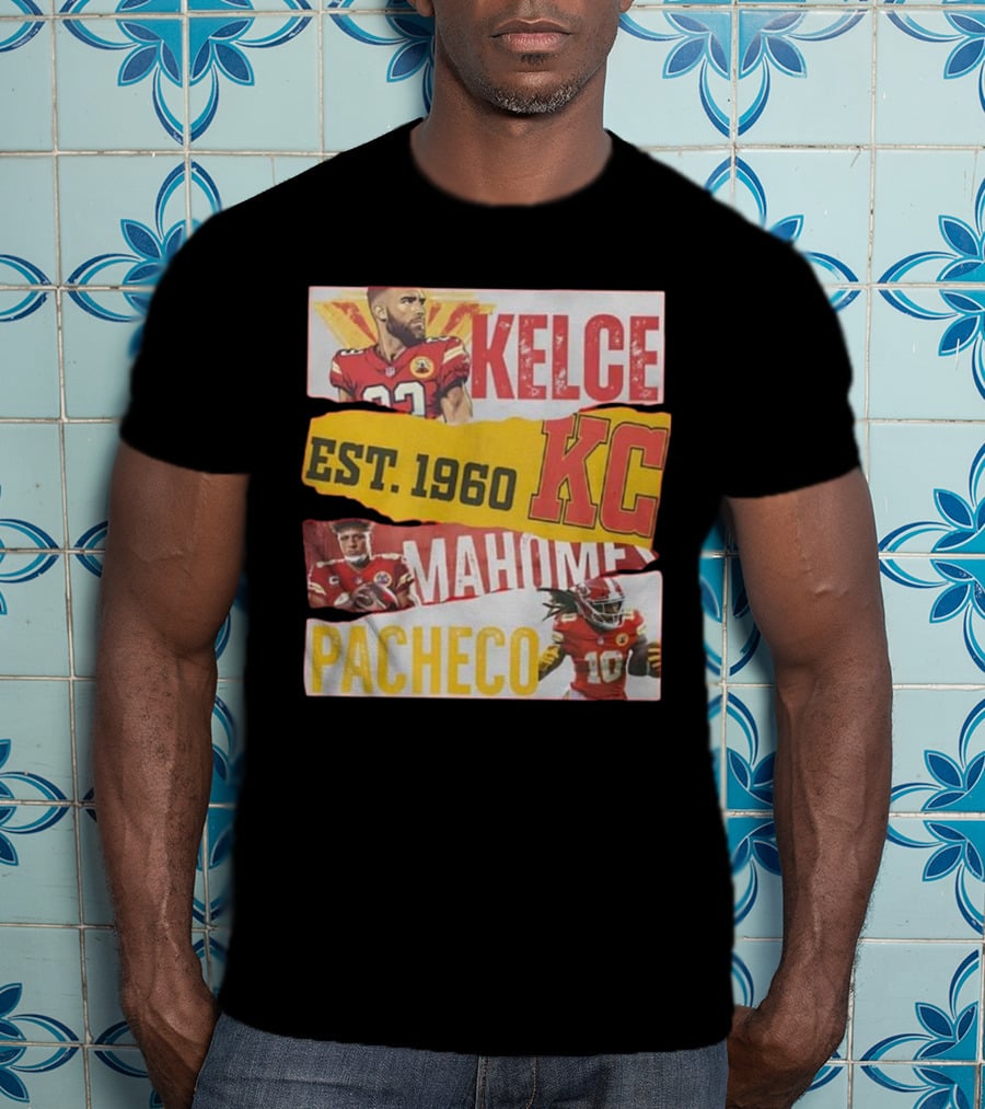 Kelce Mahomes Pacheco KC Est 1960 T-Shirt