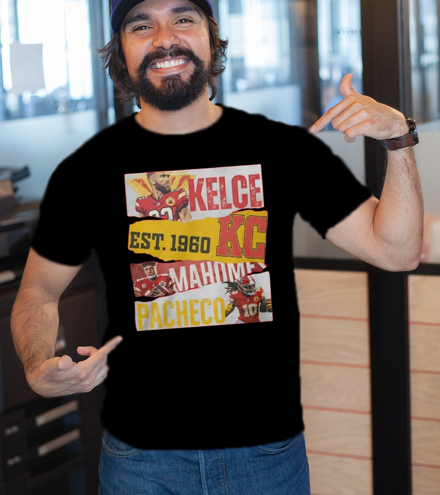 Kelce Mahomes Pacheco KC Est 1960 T-Shirt