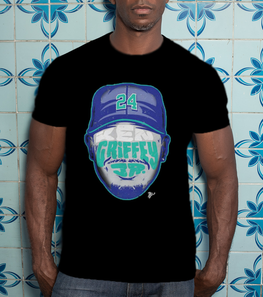 Ken Griffey Jr. 24 Seattle Mariners Vintage Silhouette T-Shirt