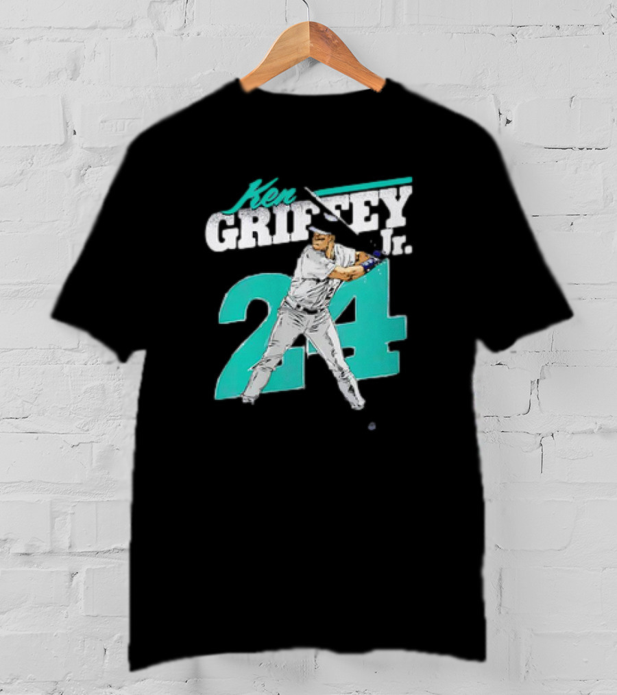 Ken Griffey Jr. Seattle Mariners 24 Retro Vintage Baseball Player T-Shirt