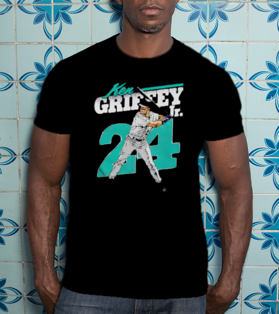 Ken Griffey Jr. Seattle Mariners 24 Retro Vintage Baseball Player T-Shirt