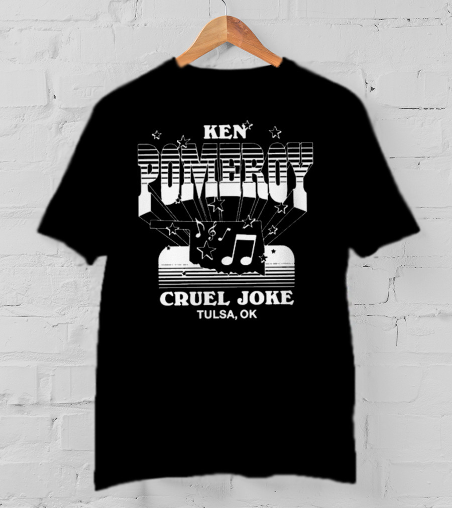 Ken Pomeroy Tulsa OK Cruel Joke Rodeo Music Notes And Stars T-Shirt