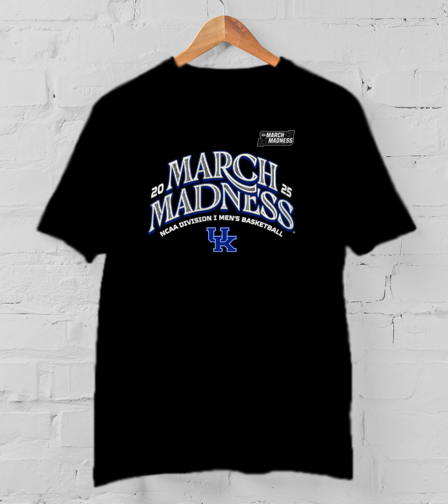 NCAA Division I Kentucky Men's Basketball 2025 March Madness T-Shirt