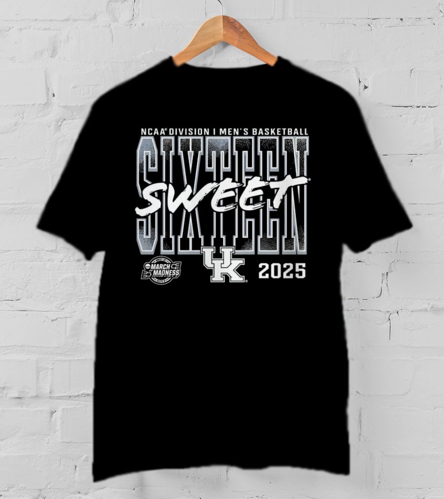 NCAA Division I Men's Basketball Sweet Sixteen Kentucky 2025 March Madness T-Shirt
