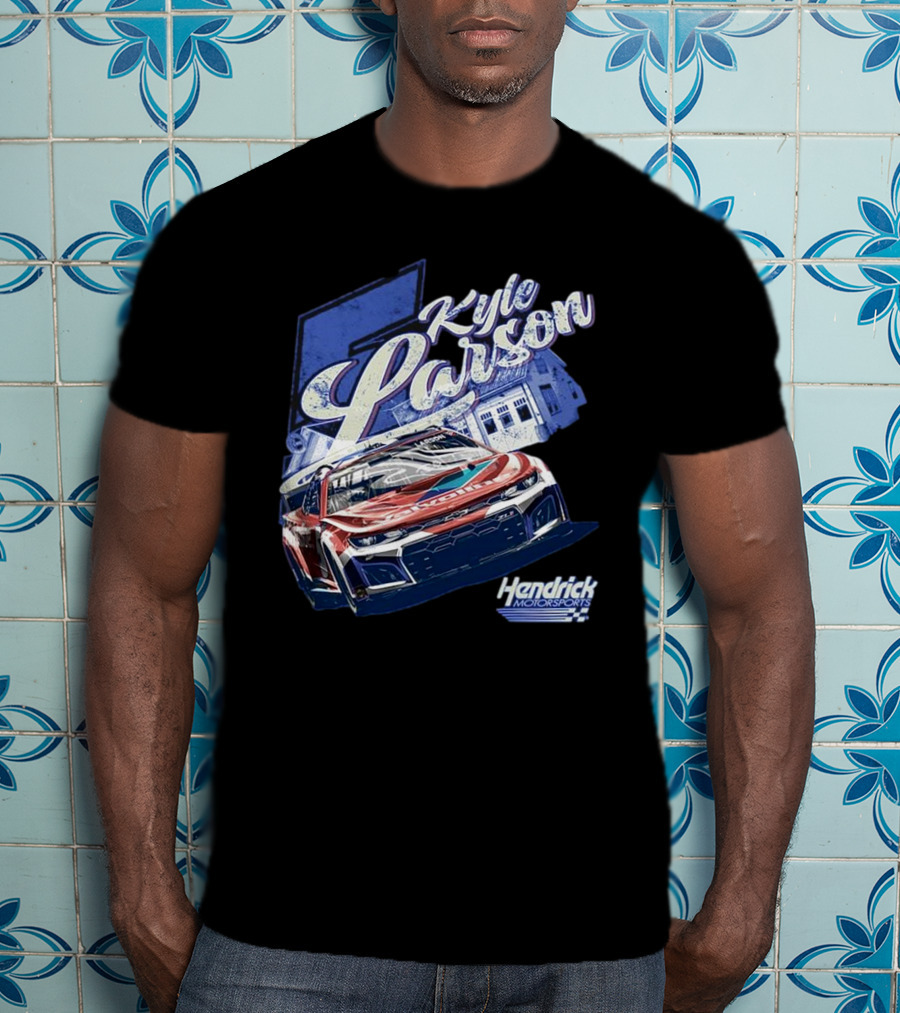 Kyle Larson Hendrick Motorsports Valvoline Racing Car T-Shirt