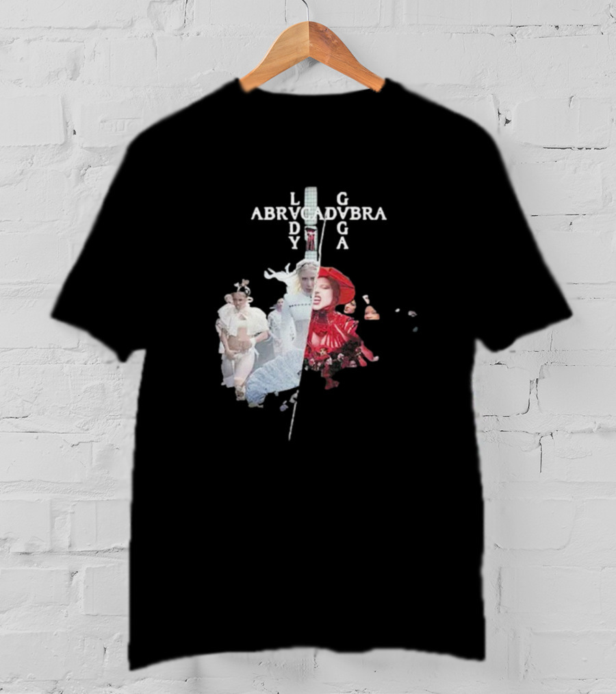 Lady Gaga Abracadabra Collage Fashion Art Style T-Shirt
