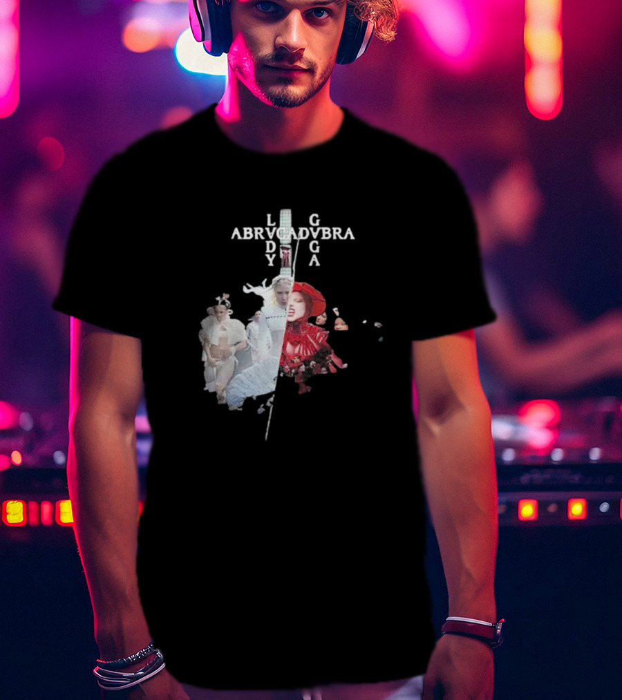 Lady Gaga Abracadabra Collage Fashion Art Style T-Shirt