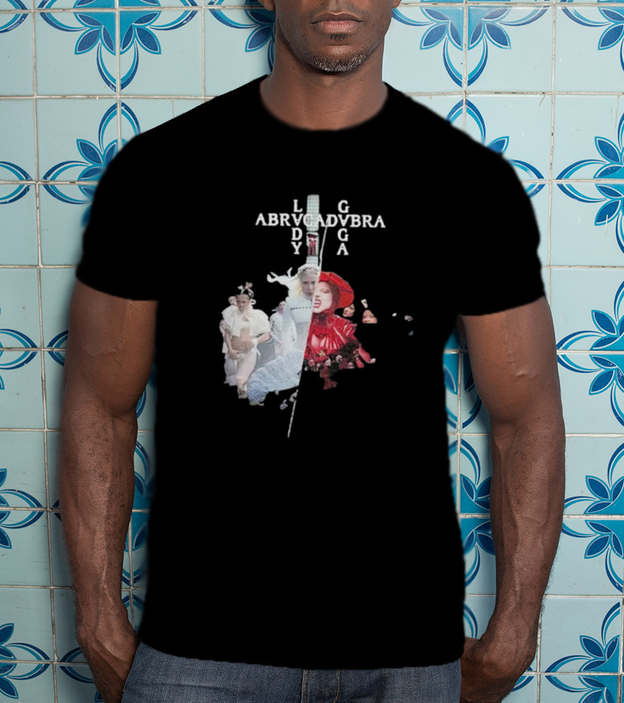 Lady Gaga Abracadabra Collage Fashion Art Style T-Shirt
