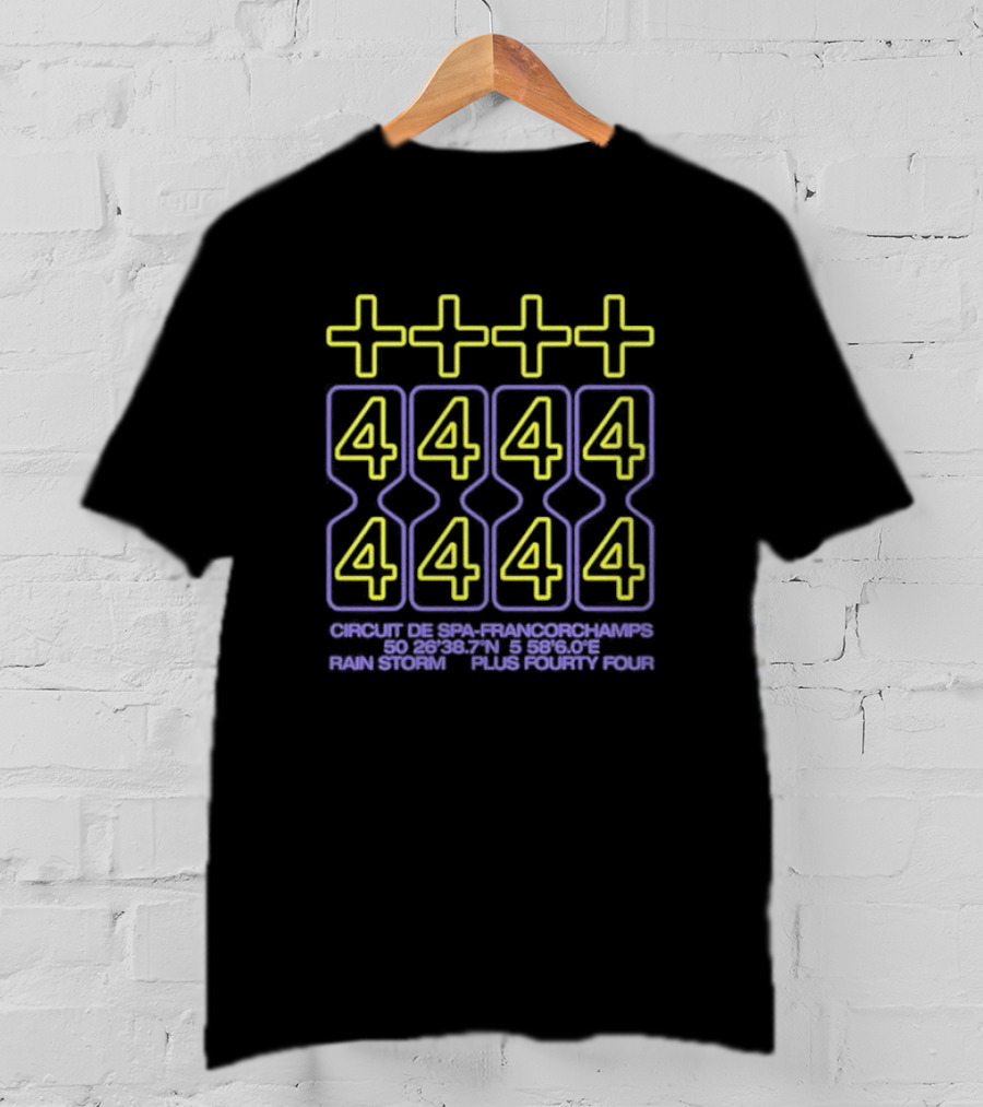 Lewis Hamilton +44 Minimal Engine Neon Style Racing Speed Tribute T-Shirt