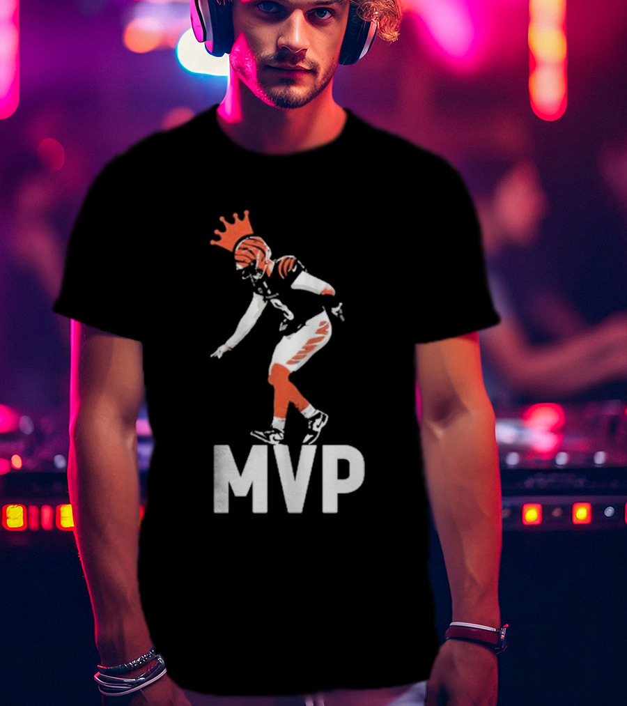 Lfg Cincy Jackpot Joey Mvp Football Player Illustration With Crown T-Shirt