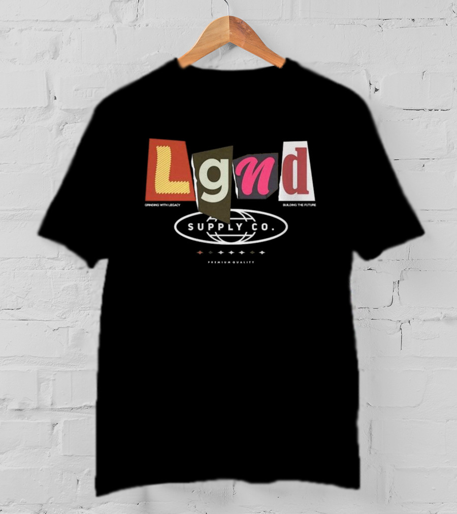 Lgnd Supply Co Ransom Cutout Letter Style T-Shirt