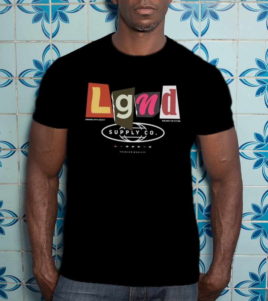 Lgnd Supply Co Ransom Cutout Letter Style T-Shirt